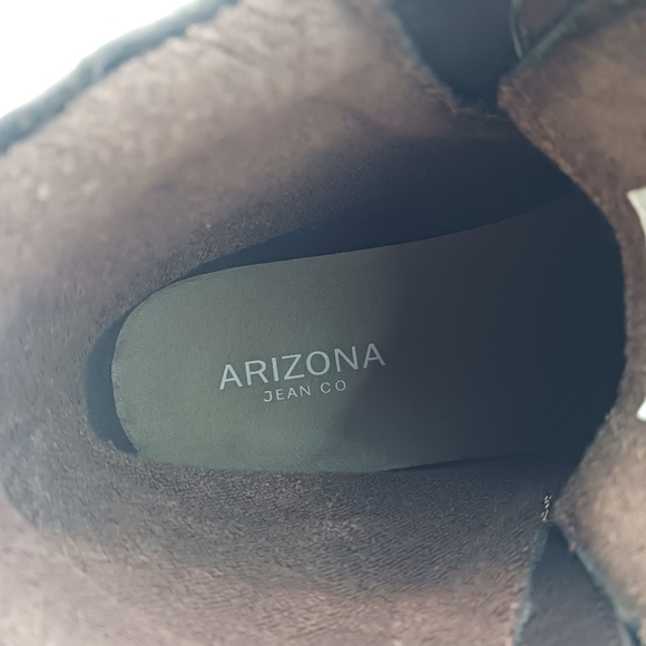 Arizona Mens Boots Feldspar Brown 10M Faux Leather Anti Slip New - Picture 8 of 9